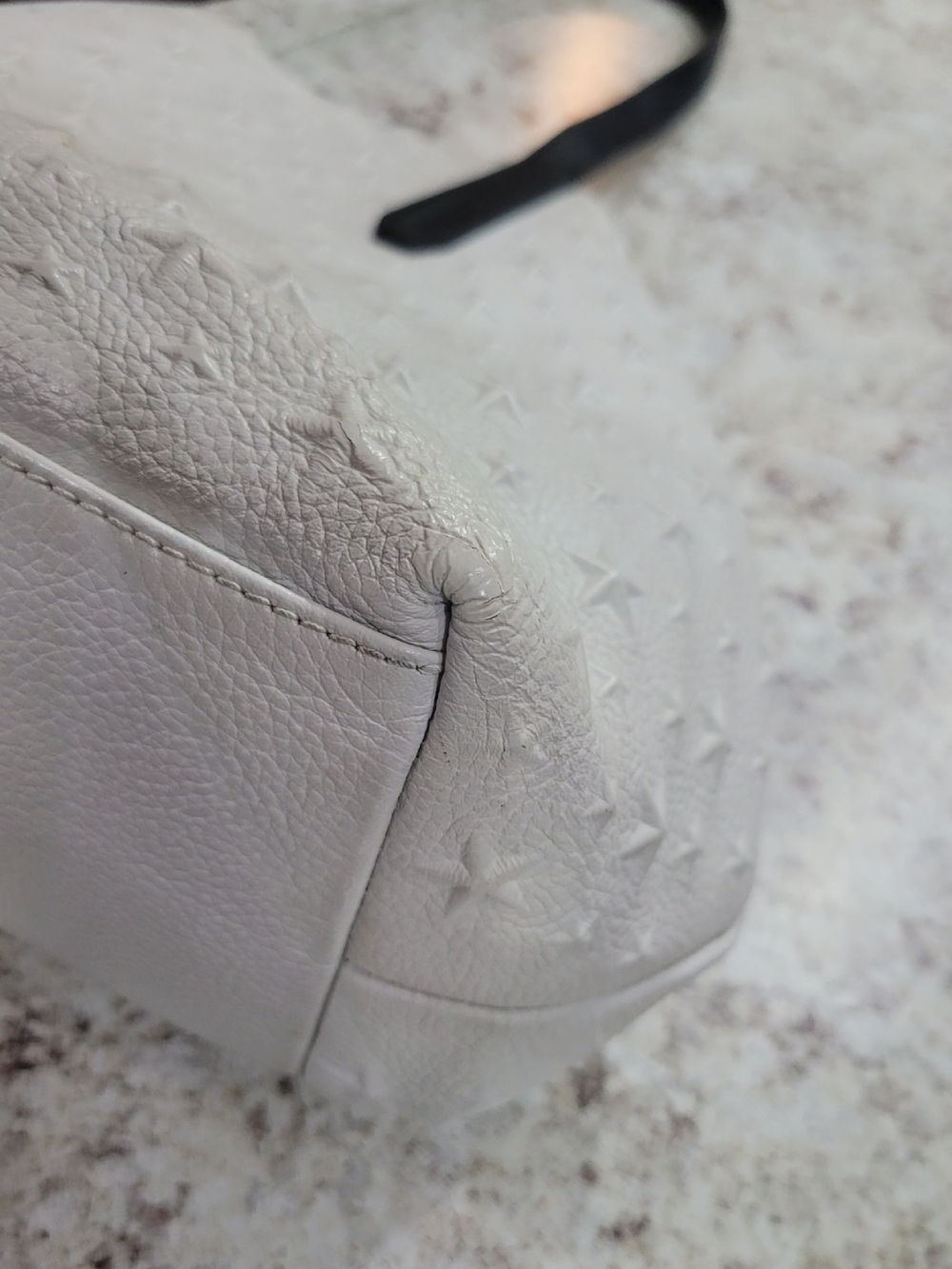 JIMMY CHOO Jimmy Choo Leather Pimlico Star Embossed Tote Bag EUC - Picture 8 of 15
